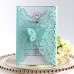 Dark-blue Laser Invitation Card Marriage Invitation Butterfly Pattern